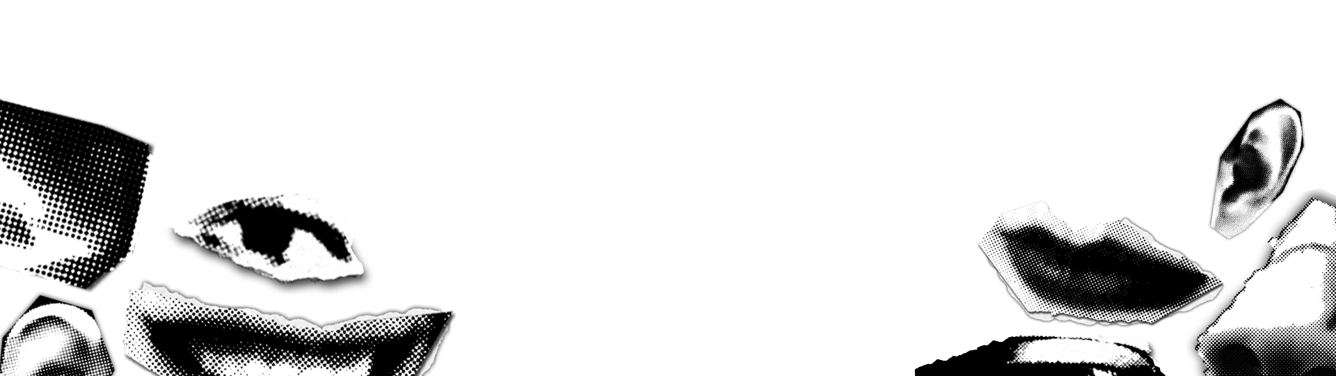 Set de bocas, ojos, narices y orejas